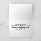 結婚式の日カードに カード (内部)