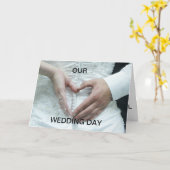 結婚式の日カード カード (黄色い花)