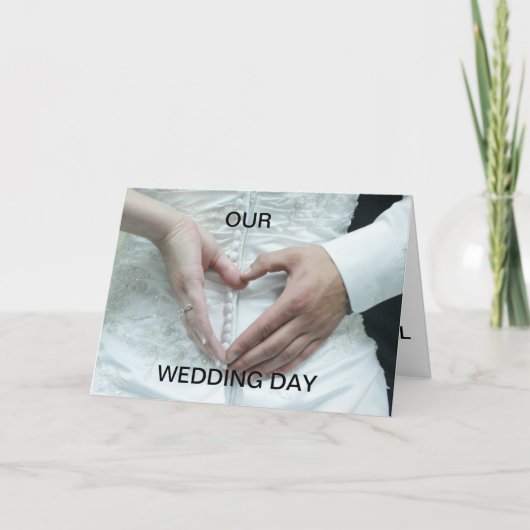 結婚式の日カード カード (正面)