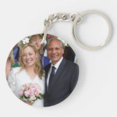 結婚式の日キーチェーン、新婦と新郎キーチェーン キーホルダー (裏面)