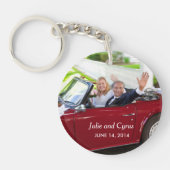 結婚式の日キーチェーン、新婦と新郎キーチェーン キーホルダー (正面)