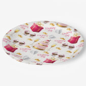 結婚式の日パターン ペーパープレート (アングル)