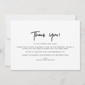 結婚式の日フォトコラージュサンキューカード サンキューカード (裏面)