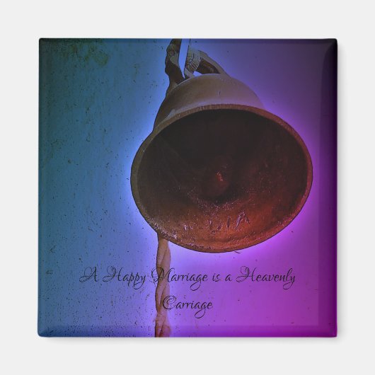 結婚式の日マグネットロマンチックデザインスタイル マグネット (正面)