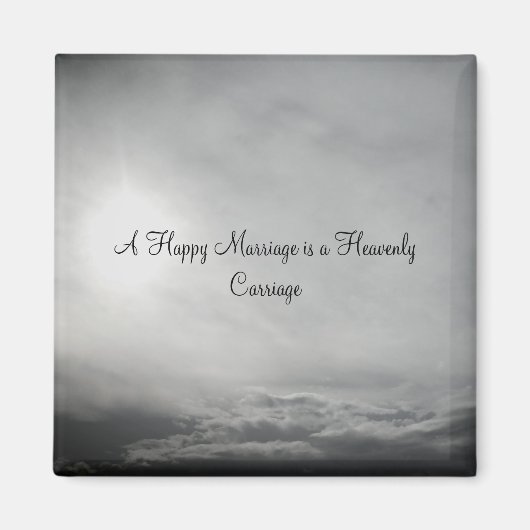 結婚式の日マグネットロマンチックデザインスタイル マグネット (正面)