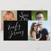 結婚式の日付お知らせフォトカード セーブザデート (正面/裏面)