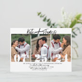 結婚式の日付の招待テンプレートの保存 招待状 (スタンド正面)