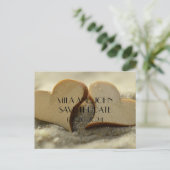 結婚式の日付はがきを保存 ポストカード (スタンド正面)