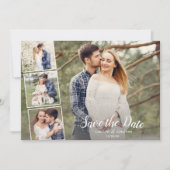 結婚式の日付を保存する多くの写真コラージュかわいらし (正面)