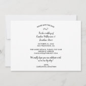 結婚式の日付を保存する多くの写真コラージュかわいらし (裏面)