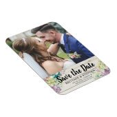 結婚式の日付を保存フォトマグネット多肉木材 マグネット (右側)