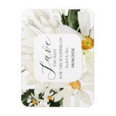 結婚式の日付を保存フローラフレキシブル写真磁石 マグネット (縦)