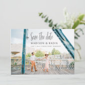 結婚式の日付を保存ユーカリ白 セーブザデート (スタンド正面)