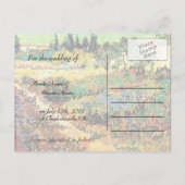 結婚式の日付を保存….. 案内ポストカード (裏面)