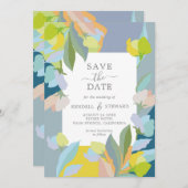 結婚式の日付を写真と一緒に保存 招待状 (正面/裏面)