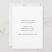 結婚式の日付写真お知らせ フラットカード セーブザデート (裏面)