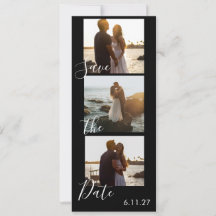 結婚式の日付 フォト フィルム ストリップ ウェディング カレンダー