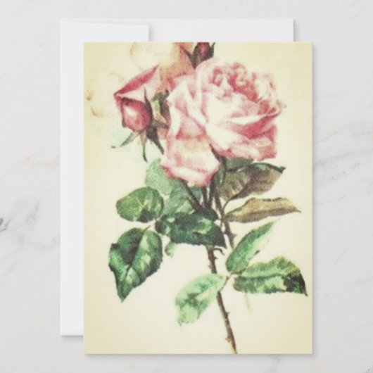 結婚式の日招待状フラットカード (正面)