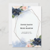 結婚式の日時お知らせカード 招待状 (裏面)