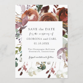 結婚式の日時お知らせ | バターサム&プラム 01 招待状