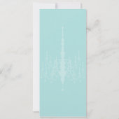 結婚式の日時をお知らせするシャンデリア縦型カード セーブザデート (裏面)