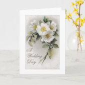 結婚式の日札 カード (黄色い花)