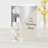 結婚式の日用カードだ カード (黄色い花)