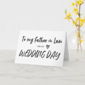 結婚式の日用カードで義理の父に カード (黄色い花)