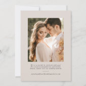 結婚式の日程お知らせカード ウェディング フォト カード (裏面)