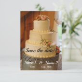 結婚式の日程お知らせカード セーブザデート (スタンド正面)