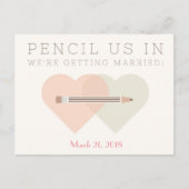 結婚式の日程お知らせポストカード 案内ポストカード (正面)