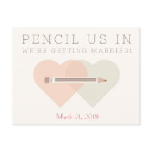 結婚式の日程お知らせポストカード