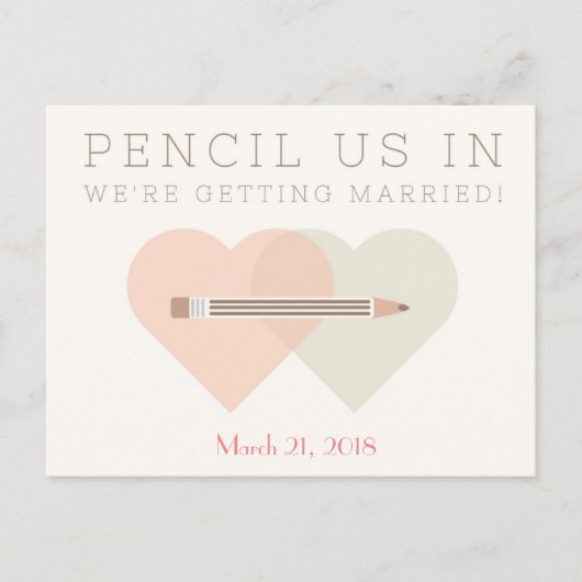 結婚式の日程お知らせポストカード 案内ポストカード (正面)