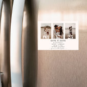 結婚式の日程お知らせマグネット, 現代的な写真の結婚式の日程お知らせ マグネット招待状