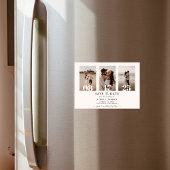 結婚式の日程お知らせマグネット, 現代的な写真の結婚式の日程お知らせ マグネット招待状