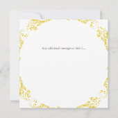 結婚式の日程お知らせ円形デザインの招待状 招待状 (裏面)