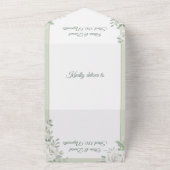 結婚式の日程お知らせ写真招待状 オールインワン招待状 (外側)