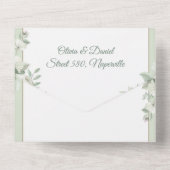 結婚式の日程お知らせ写真招待状 オールインワン招待状 (裏面)