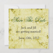 結婚式の日程お知らせ招待状 セーブザデート (裏面)