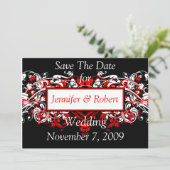 結婚式の日程お知らせ招待状 招待状 (スタンド正面)