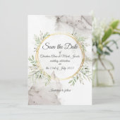 結婚式の日程お知らせ招待状 招待状 (スタンド正面)