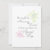 結婚式の日程お知らせ セーブザデート (裏面)