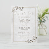 結婚式の日程お知らせ 招待状 (スタンド正面)