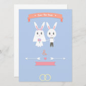 結婚式の日程を保存してね セーブザデート (正面/裏面)