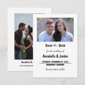 結婚式の日程を保存しよう セーブザデート (正面/裏面)