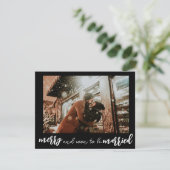 結婚式の日程を保存しよう メリーと間もなく結婚する写真 シーズンカード (スタンド正面)