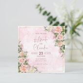 結婚式の日程を保存しよう 結婚式招待状 招待状 (スタンド正面)