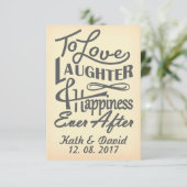 結婚式の日程を保存するデザイン 招待状 (スタンド正面)