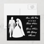 結婚式の日程を保存するポストカード 案内ポストカード (正面/裏面)