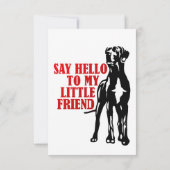 結婚式の日程を保存 グレートデーン 招待状 (裏面)